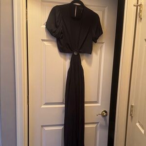 1. State Black Maxi Dress with Ring Detail